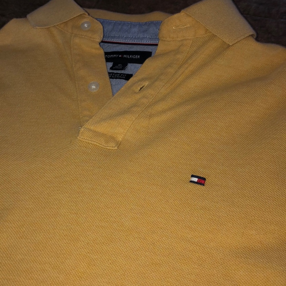 Tommy Hilfiger Yellow Collared shirt